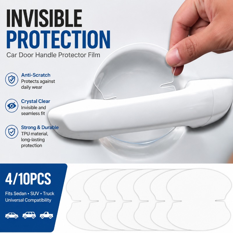 Car Door Handle Protector - 4/10Pcs TPU Car Door Handle Protector