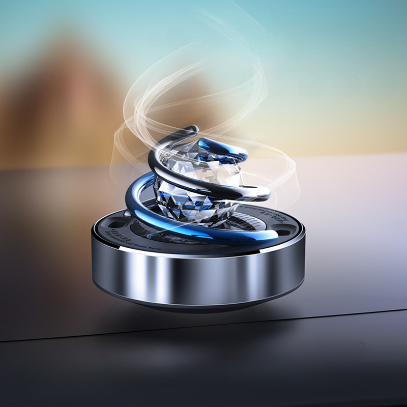 Car Fragrance Diffuser - Car Air Freshener Creative Solar Rotation