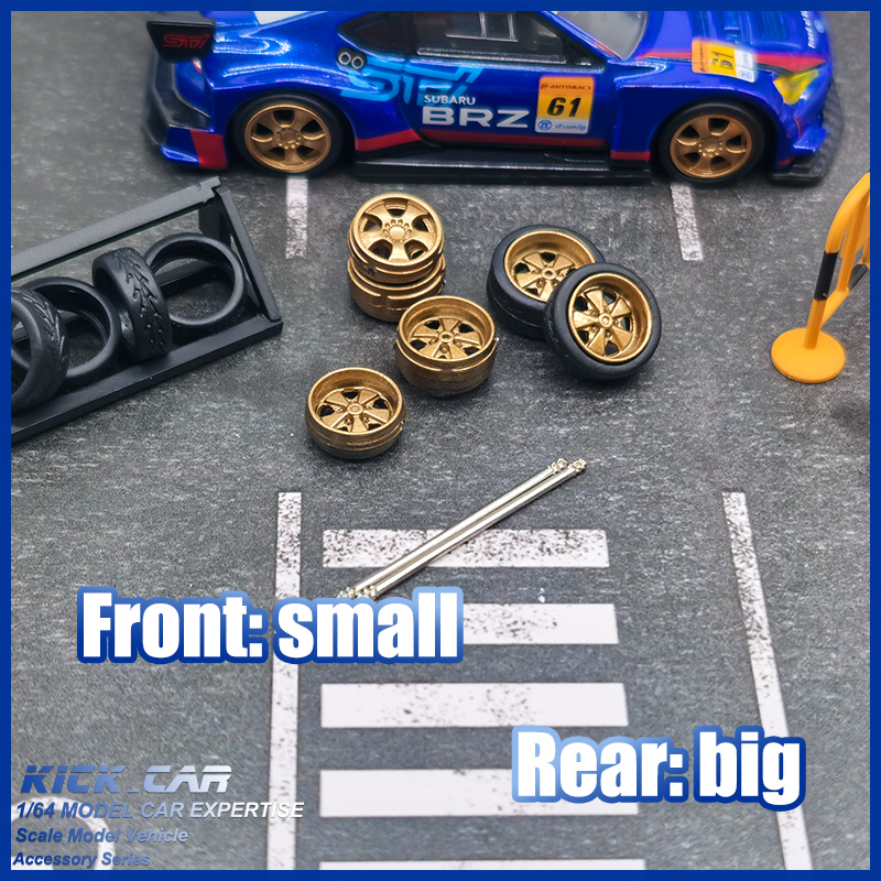 Car Accessories Company - 1/64 Model Car Wheels D: 11mm+11.5mm