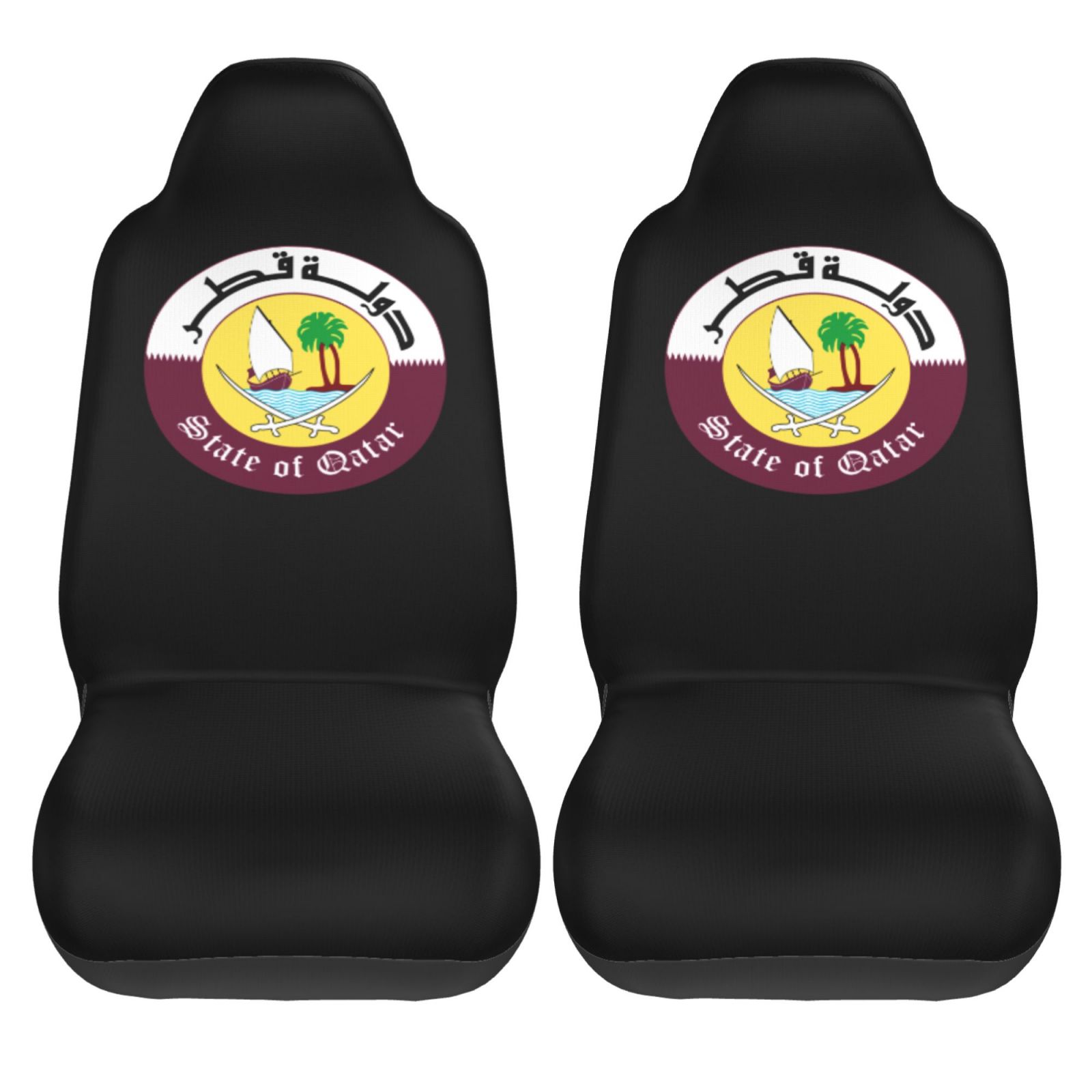 Car Accessories Qatar - Qatar National Emblem Pattern Car Seat