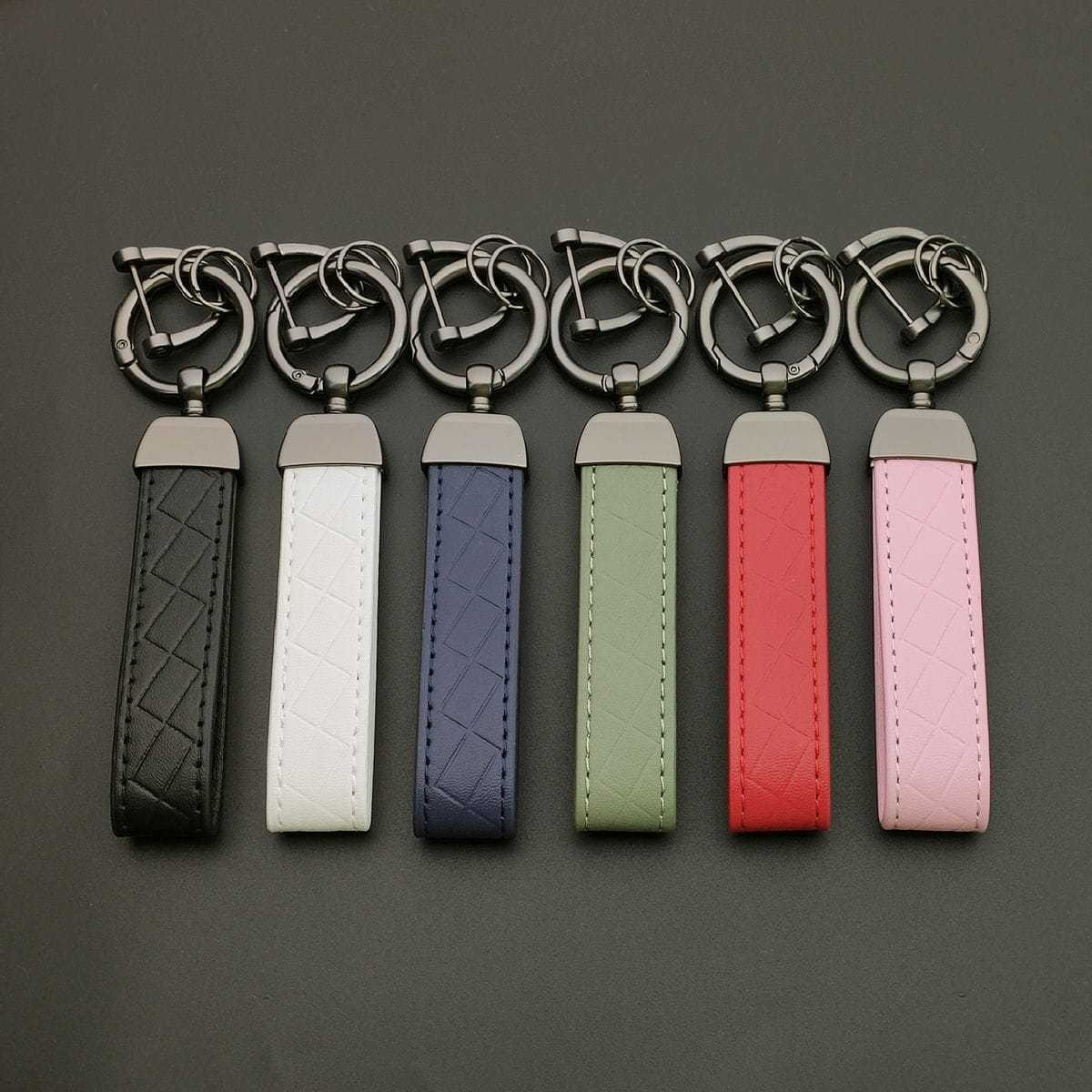 1/6/18PCS Leather KeyChain Cus - Car Accessories Name recension och pris