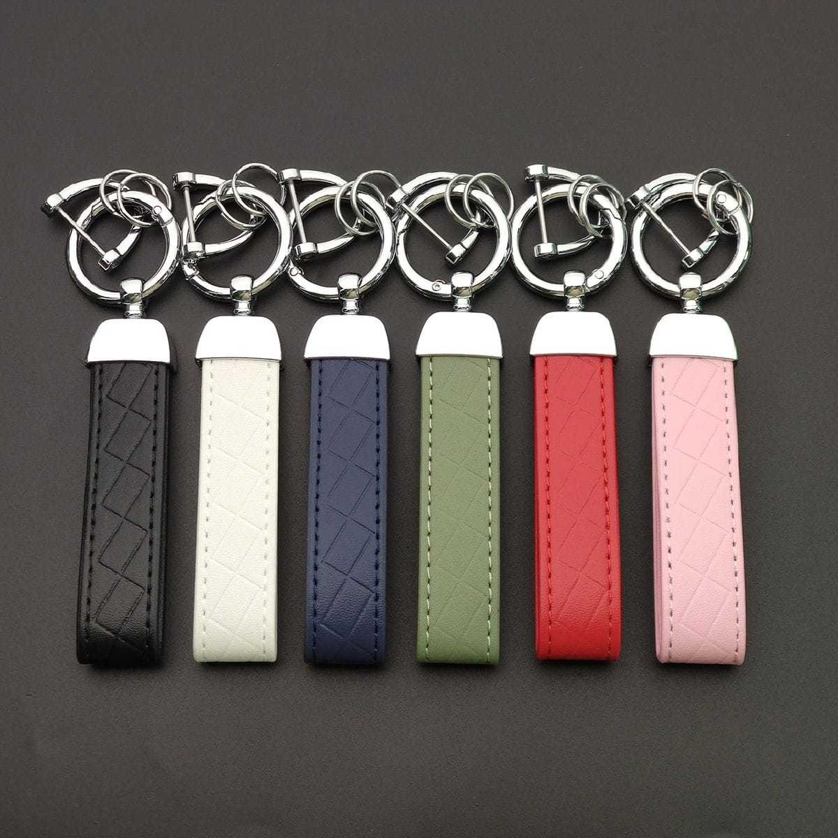 1/6/18PCS Leather KeyChain Cus - Car Accessories Name recension och pris