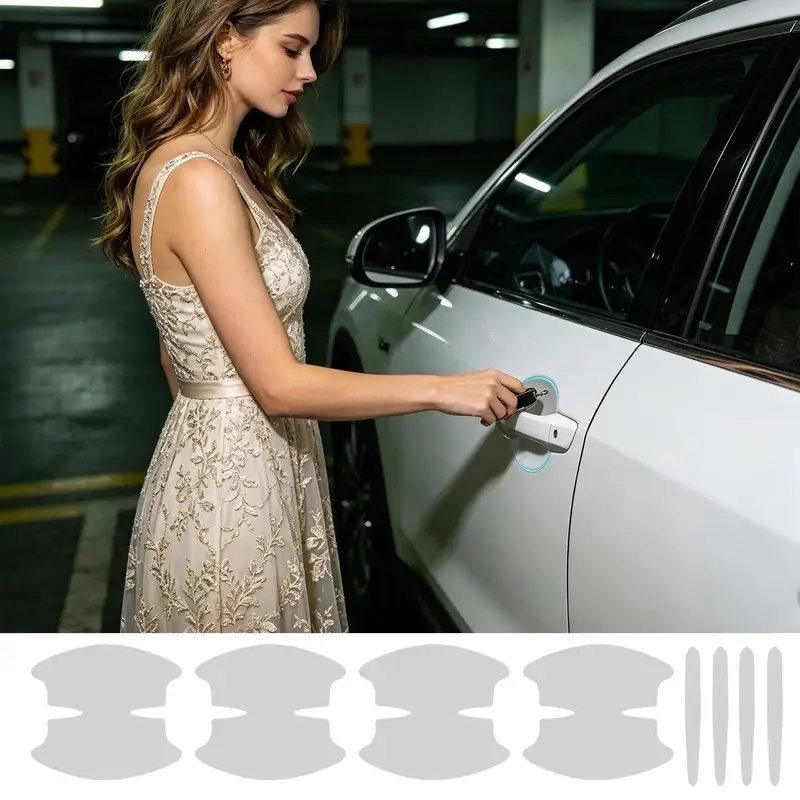 Car Door Handle Sticker 8 Piec - Car Door Handle Protector recension och pris