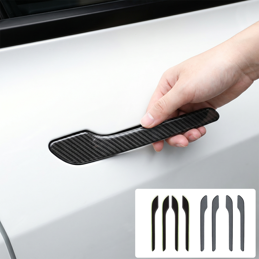 4PCS ABS Carbon Fiber Car Door - Car Door Handle Protector recension och pris