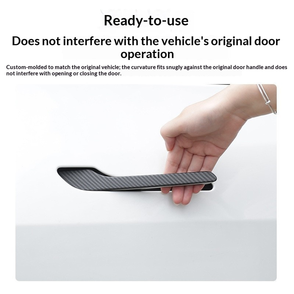 4PCS ABS Carbon Fiber Car Door - Car Door Handle Protector recension och pris