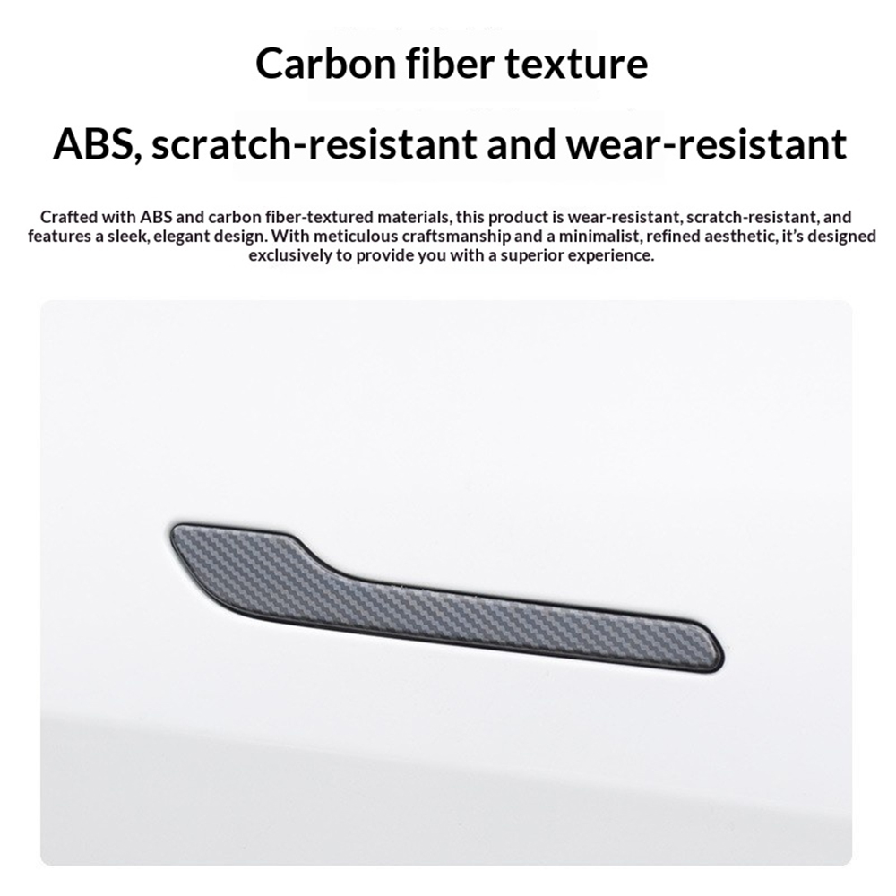 4PCS ABS Carbon Fiber Car Door - Car Door Handle Protector recension och pris