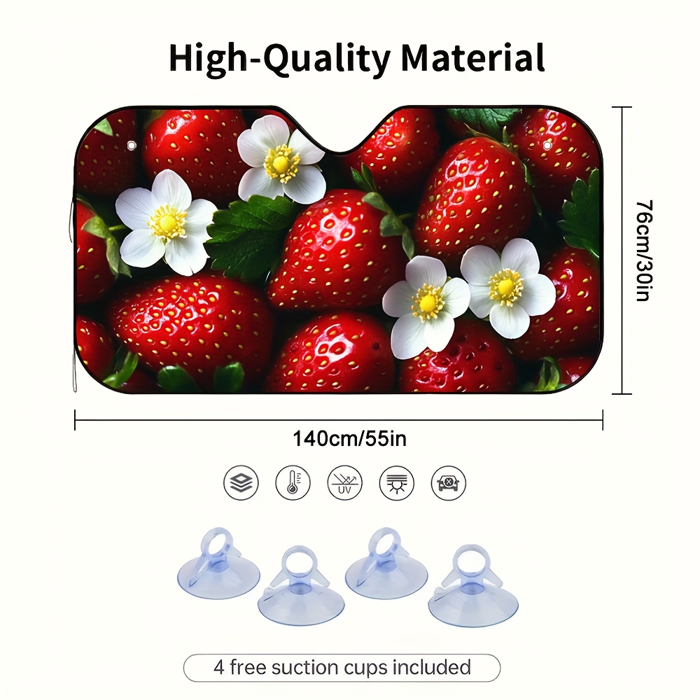 1pc Strawberries and Blossoms  - Car Accessories Must Have recension och pris