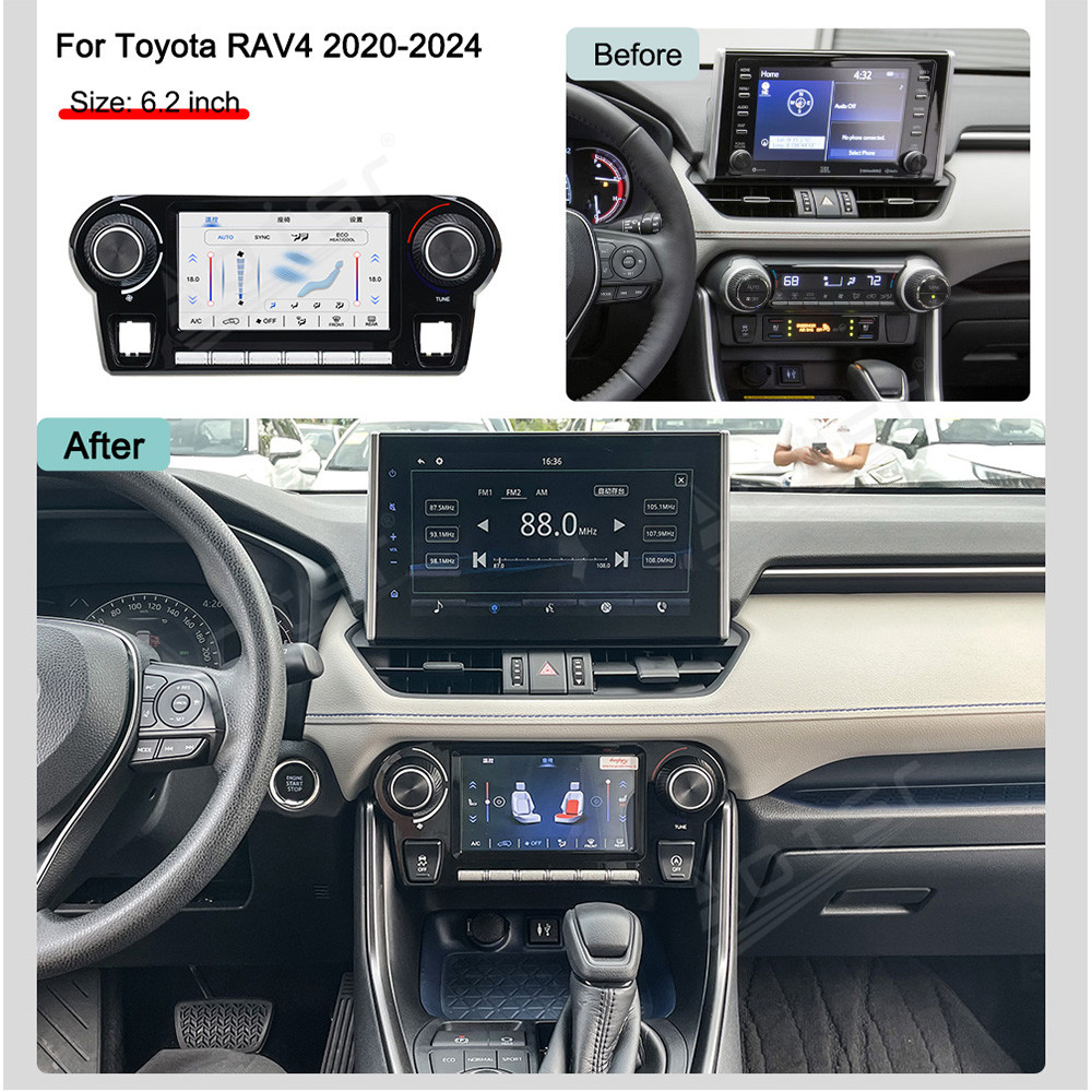 Touch & Button Dual Control AC - Car Accessories Papar recension och pris