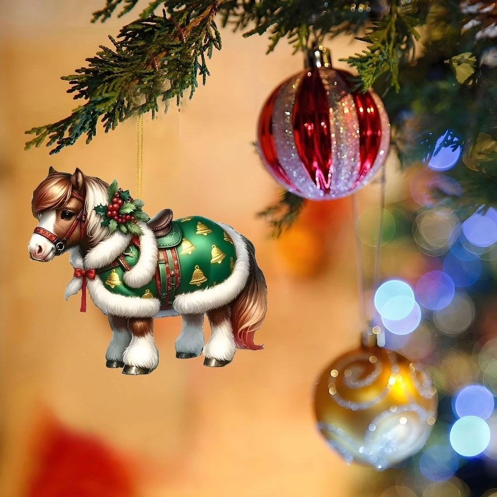 2D Flat Christmas Hanging Pend - Car Accessories Xmas Gifts recension och pris