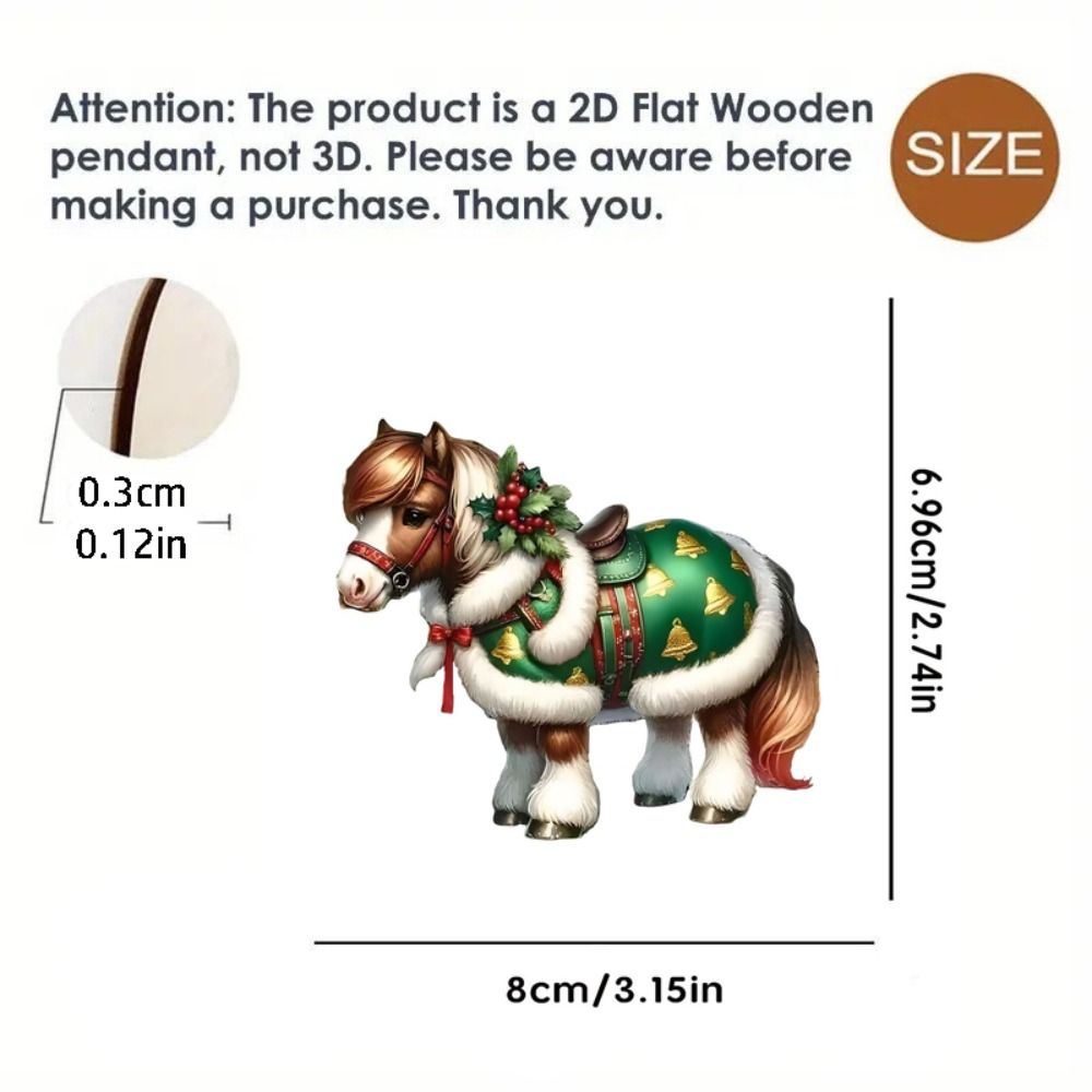 2D Flat Christmas Hanging Pend - Car Accessories Xmas Gifts recension och pris