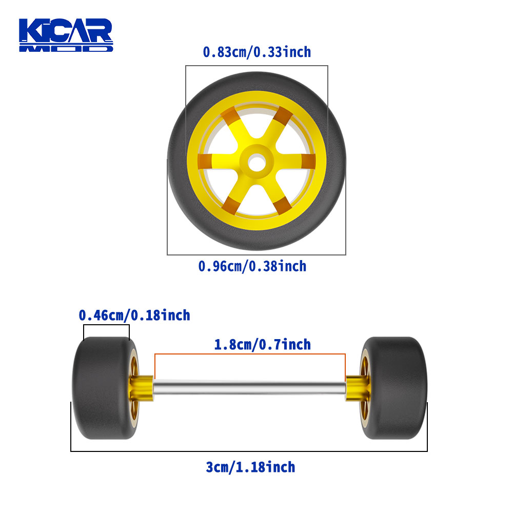 1/64 Model Detachable Wheels R - Car Accessories Company recension och pris