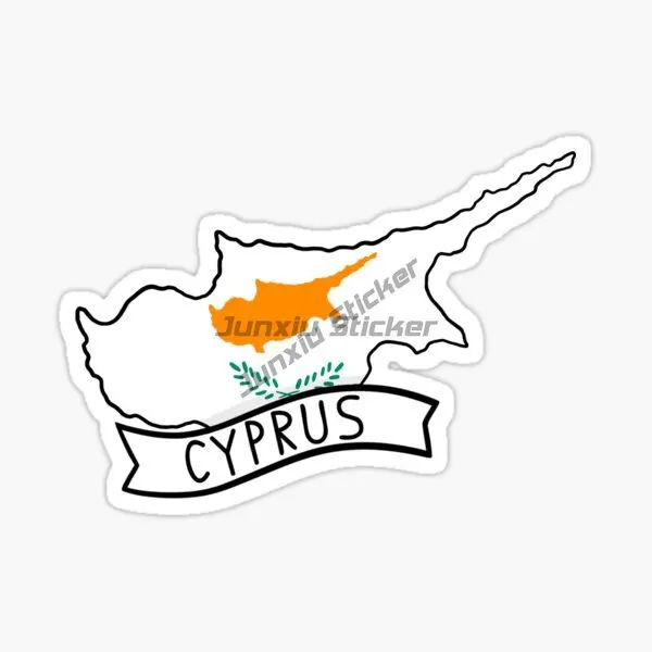 Creative Cyprus Flag Map PVC W - Car Accessories Cyprus recension och pris