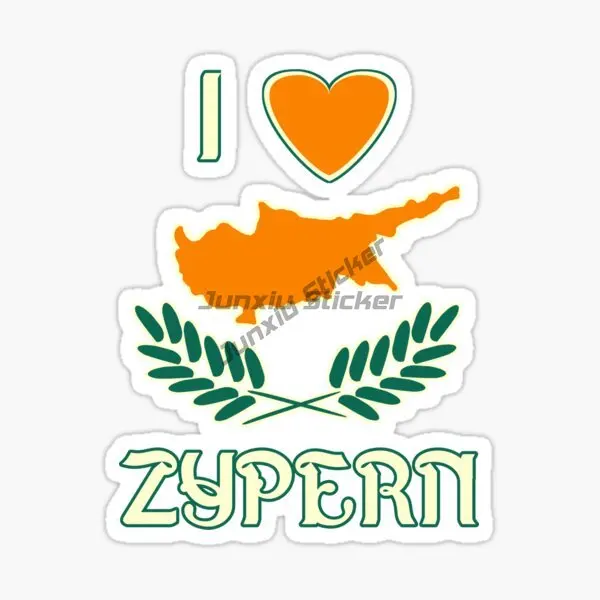Creative Cyprus Flag Map PVC W - Car Accessories Cyprus recension och pris