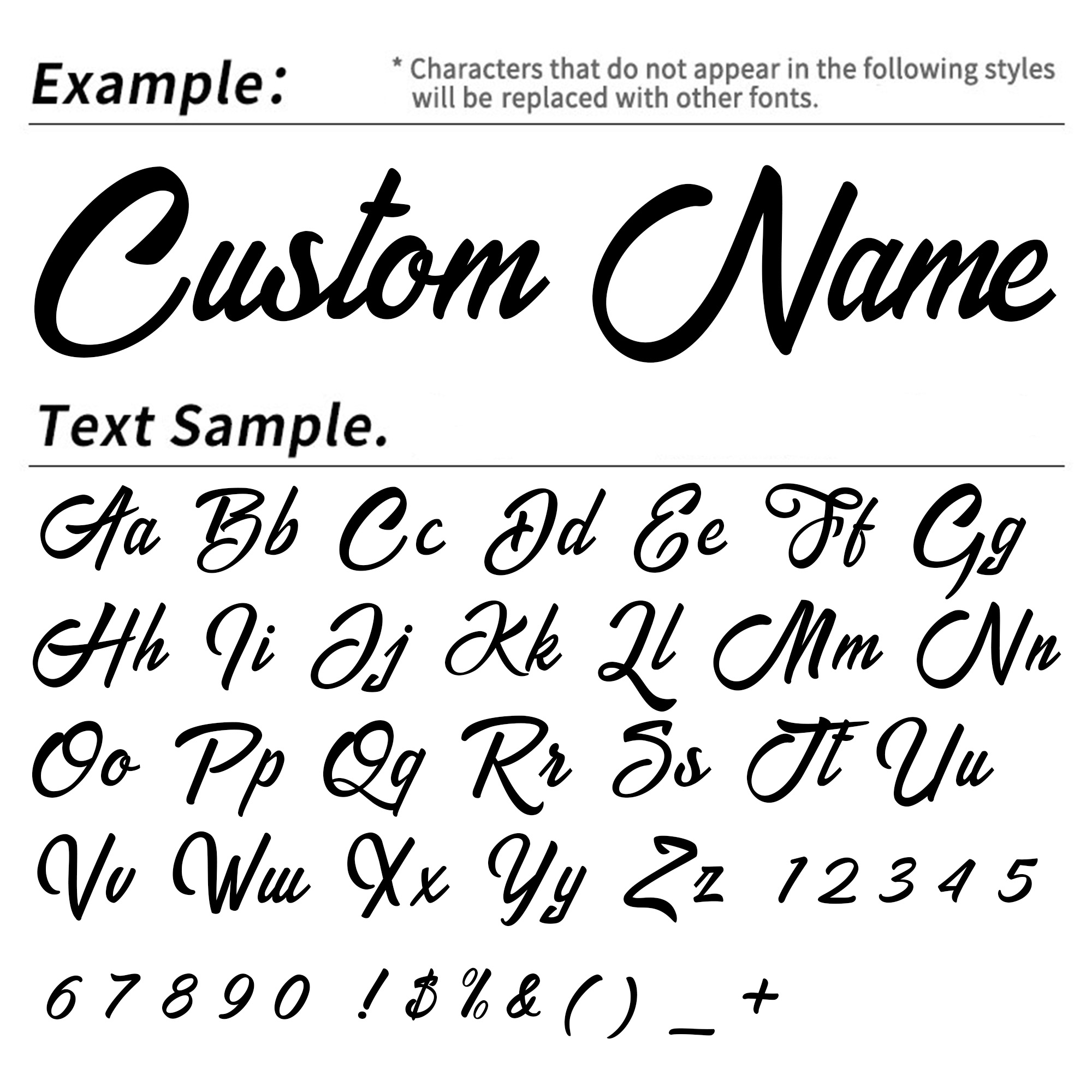 2PCS Custom Cursive Name Vinyl - Car Accessories Name recension och pris