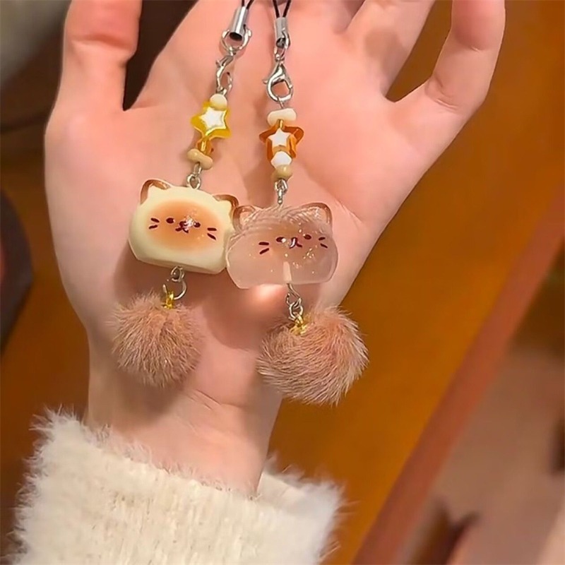 5Pcs Cartoon Graffiti Cat Key  - Car Accessories Xmas Gifts recension och pris