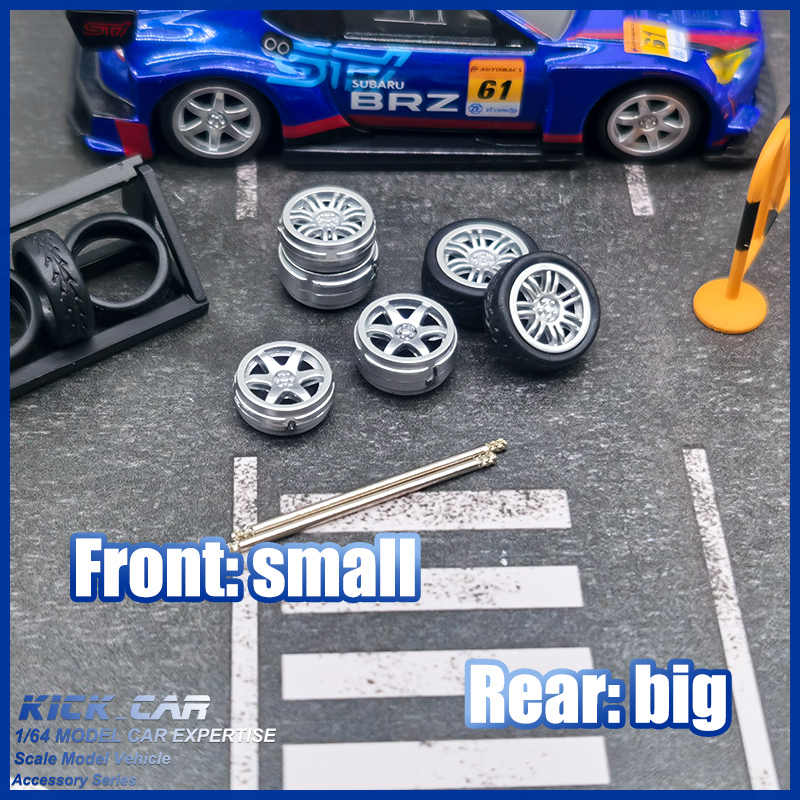 1/64 Model Car Wheels D: 11mm+ - Car Accessories Company recension och pris