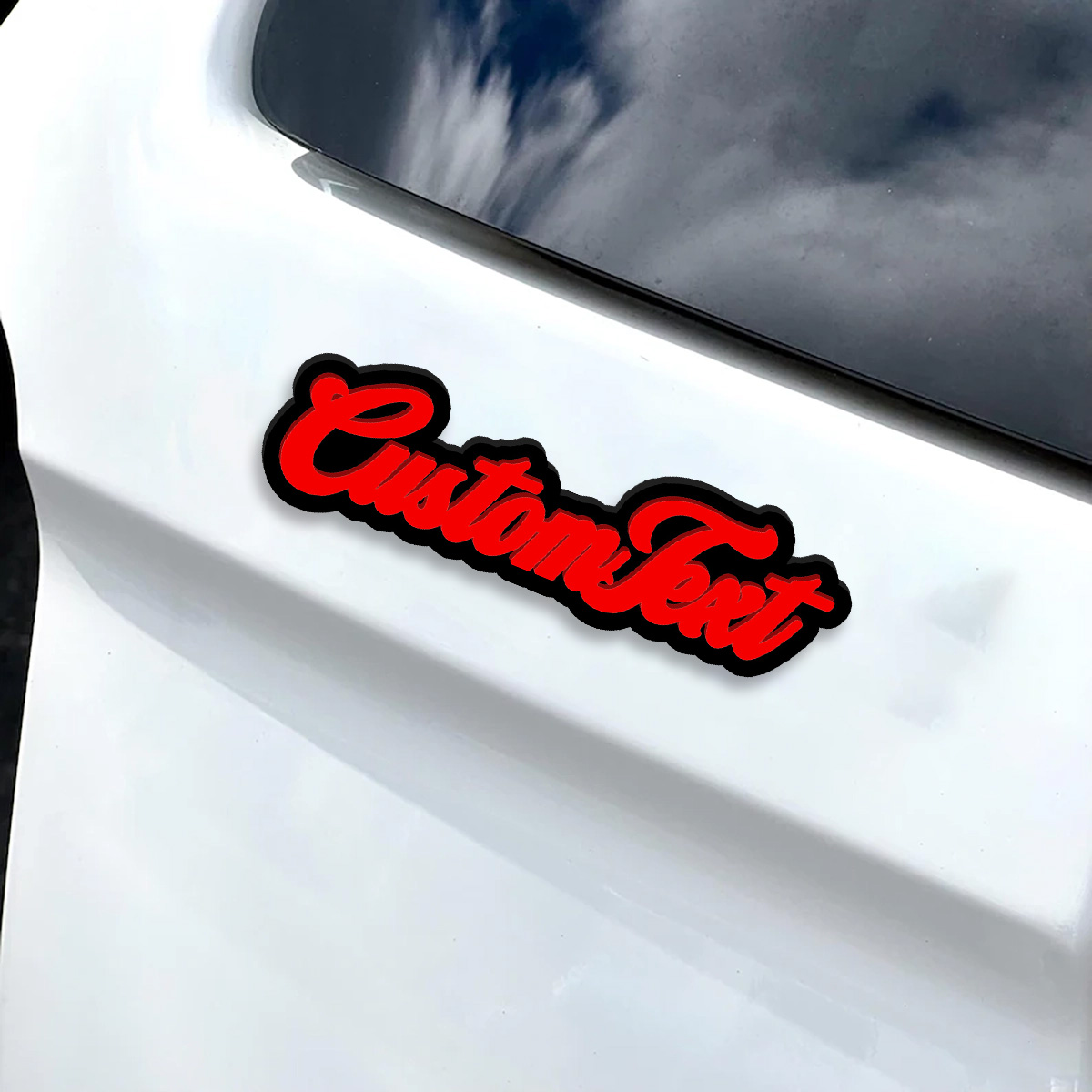 Custom Names Number Car Decal  - Car Accessories Name recension och pris