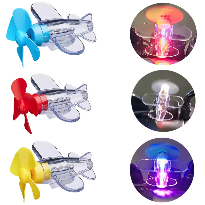 Wind Powered LED Airplane Orna - Car Accessories Papar recension och pris