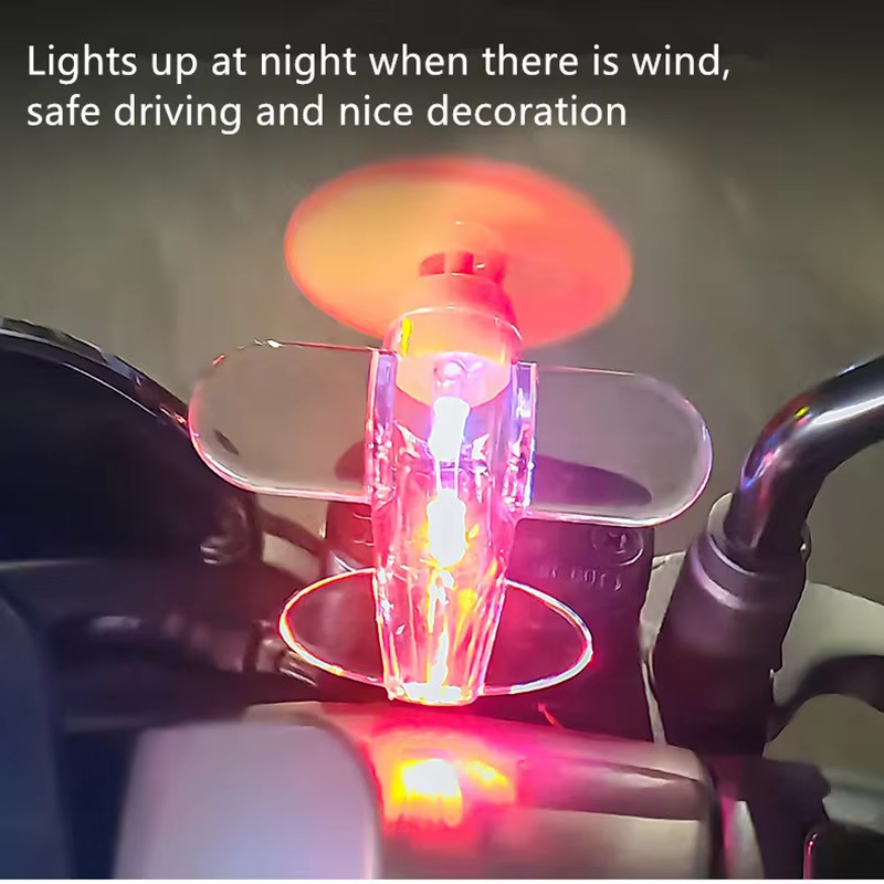 Wind Powered LED Airplane Orna - Car Accessories Papar recension och pris