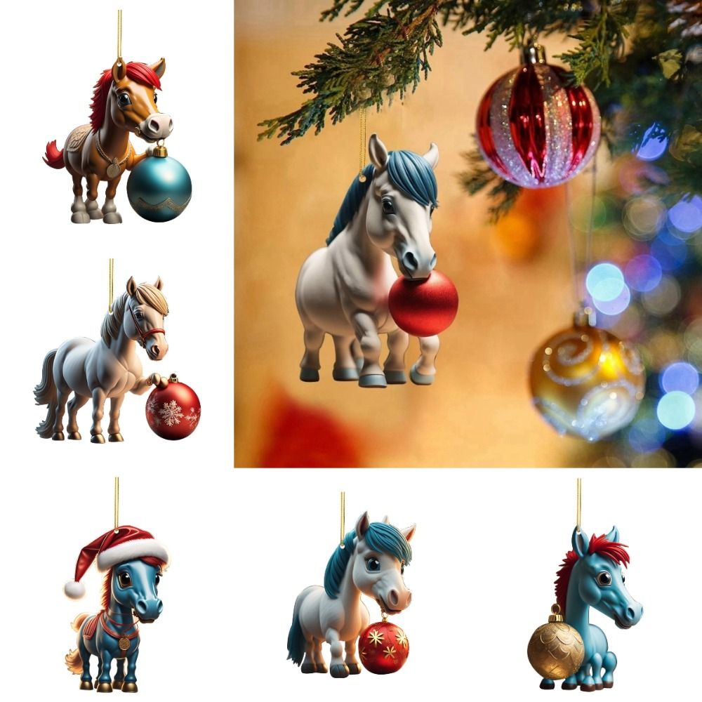 2D Flat Christmas Hanging Pend - Car Accessories Xmas Gifts recension och pris
