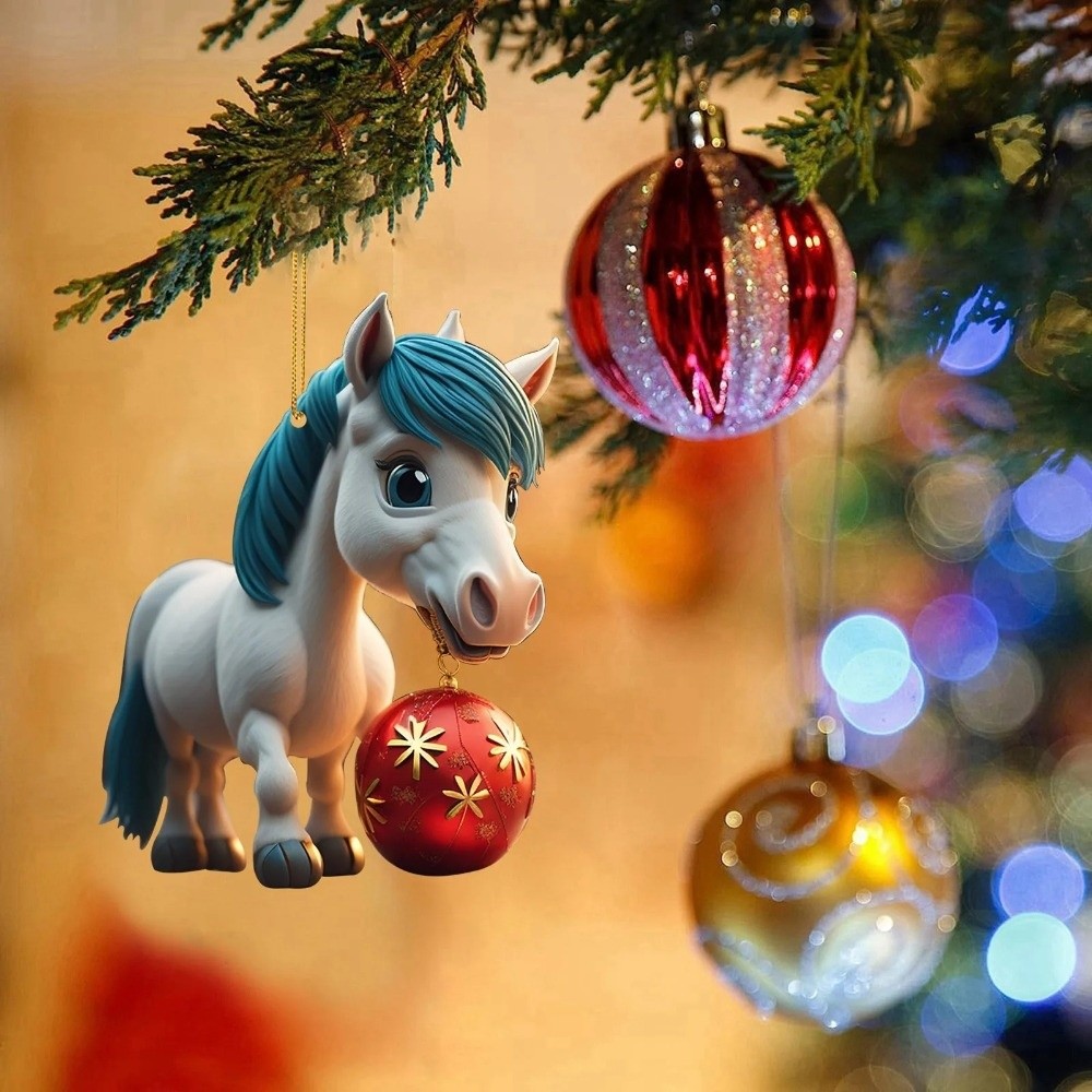 2D Flat Christmas Hanging Pend - Car Accessories Xmas Gifts recension och pris