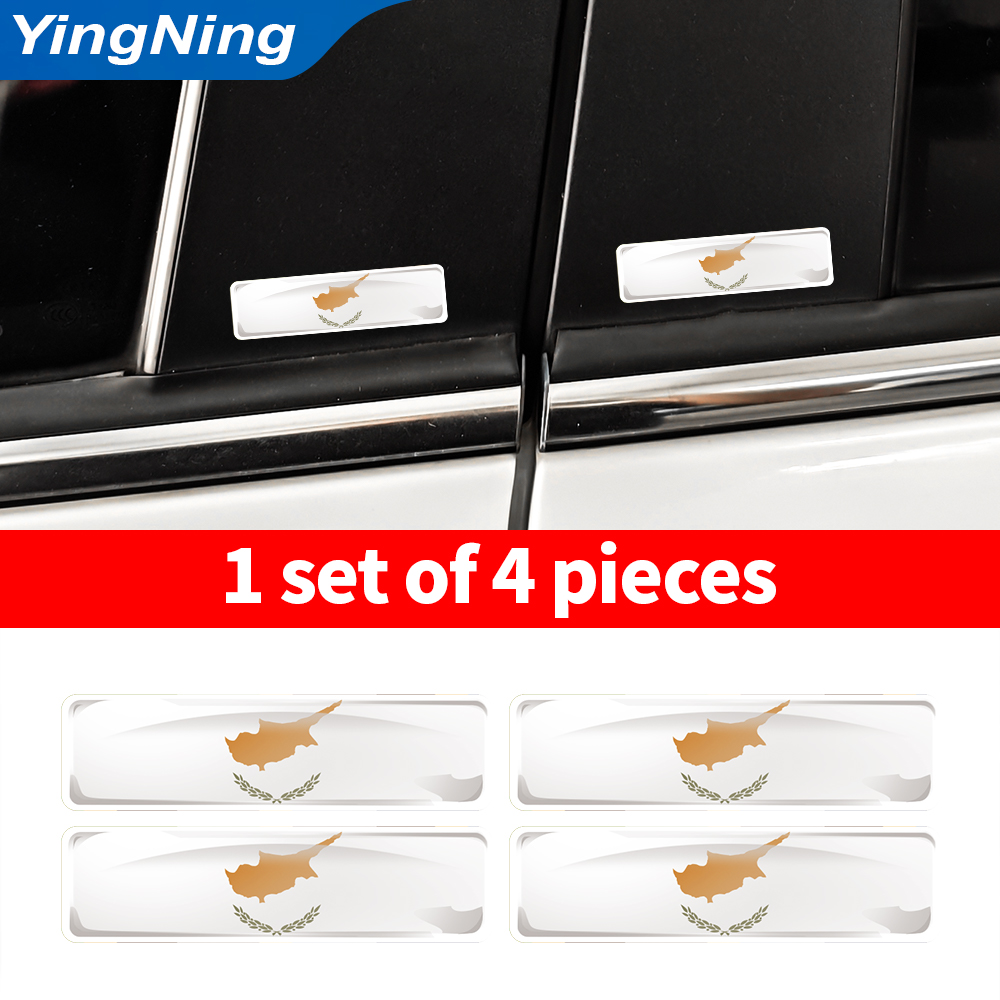 4PCS Cyprus Flag Sticker 3D Do - Car Accessories Cyprus recension och pris