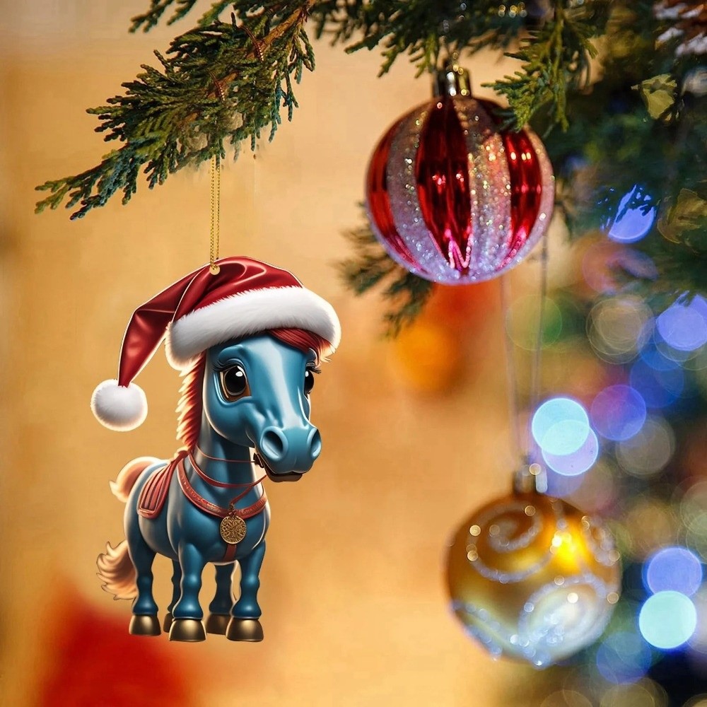 2D Flat Christmas Hanging Pend - Car Accessories Xmas Gifts recension och pris