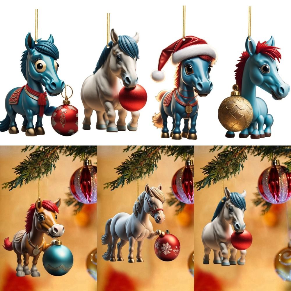 2D Flat Christmas Hanging Pend - Car Accessories Xmas Gifts recension och pris