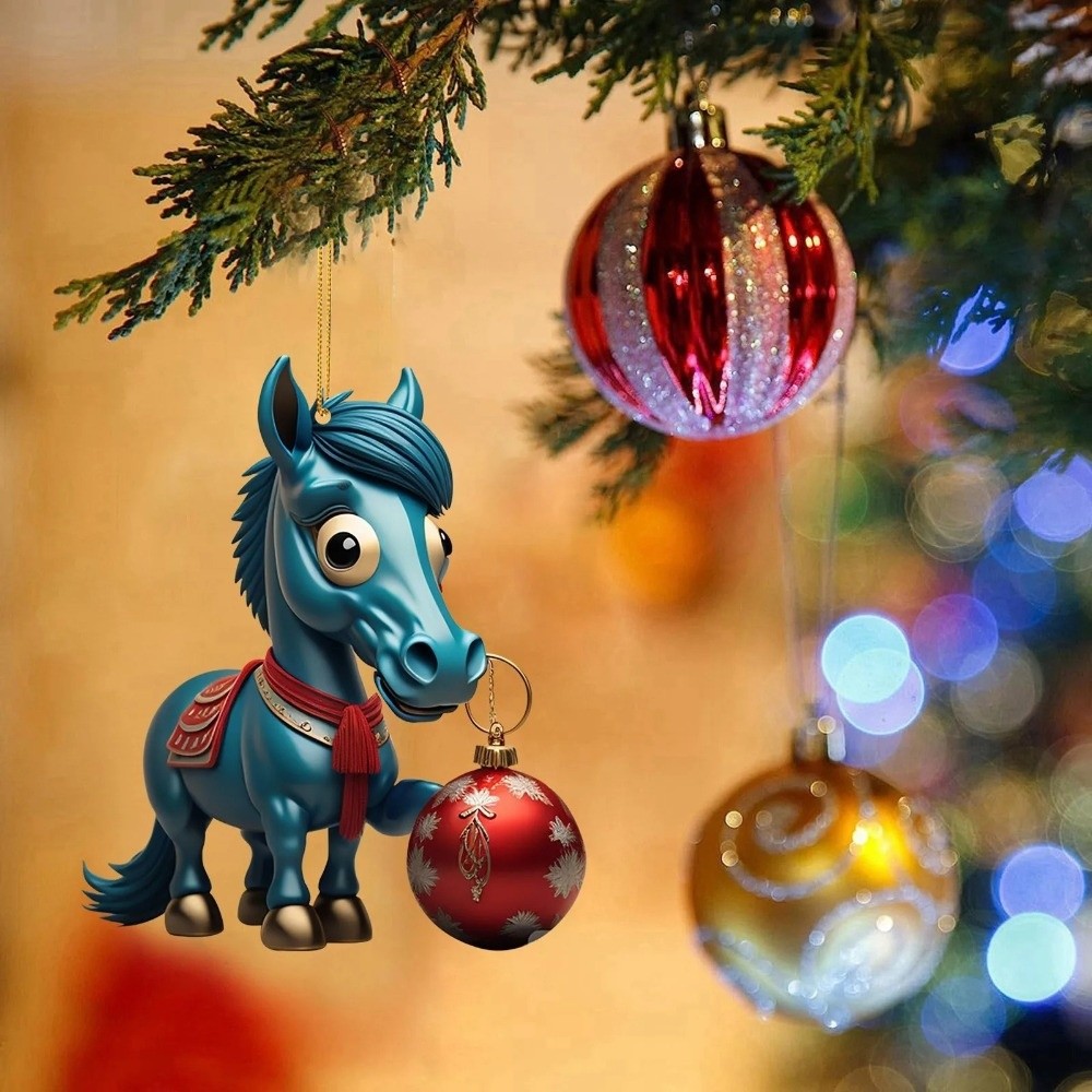 2D Flat Christmas Hanging Pend - Car Accessories Xmas Gifts recension och pris